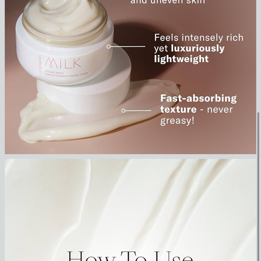 Josie Maran Argan Milk Intense Hydration Cream - Picture 3 of 4